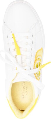 Kate Spade Lemon-Print Low-Top Sneakers