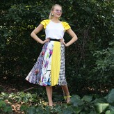 Thumbnail for your product : Lalipop Design Women's Multi-Color Polka Dot & Flower Print Pleated Skirt