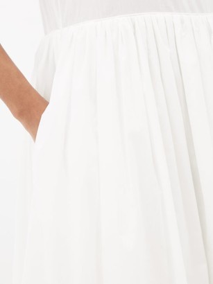 Horror Vacui Laura Scalloped Cotton Midi Dress - White