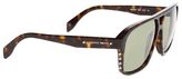 Thumbnail for your product : Alexander McQueen Metallic Cut-Off Stud Sunglasses