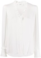 Thumbnail for your product : BA&SH frill collar Unity blouse
