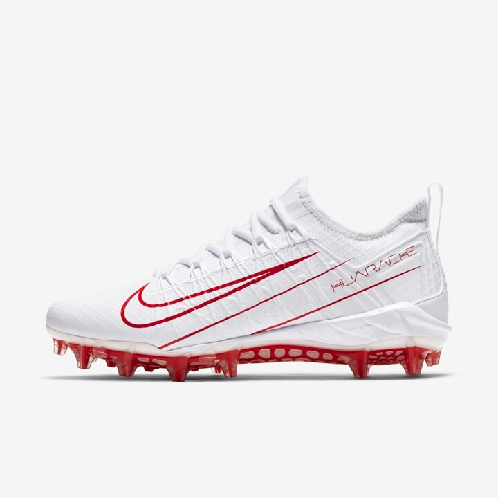 red and black cleats