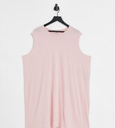 Thumbnail for your product : Noisy May Curve sleeveless t-shirt dress in pink