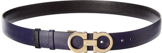 Ferragamo Gancini Reversible & Adjustable Leather Belt