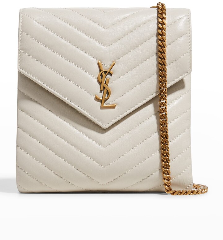 Saint Laurent DoubleFlap Quilted Chain Crossbody Bag ShopStyle