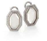 Thumbnail for your product : Judith Ripka Modern Deco Mother-Of-Pearl & Sterling Silver Octagon Doublet Earrings