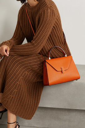 Valextra Iside Mini Textured-leather Tote - Orange - one size