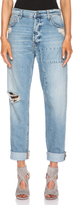 Thumbnail for your product : McQ Patched Boyfriend Jean