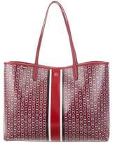 Thumbnail for your product : Tory Burch Leather Trim Tote
