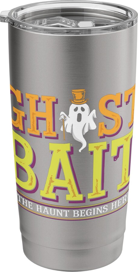 Ghost Bait Halloween SteMi Apparel Ghost Bait Paranormal Investigator Ghost Hunting Halloween Stainless Steel Insulated Tumbler