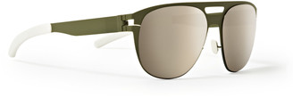 Mykita Edmund Aviator-Style Metal Reflective Sunglasses