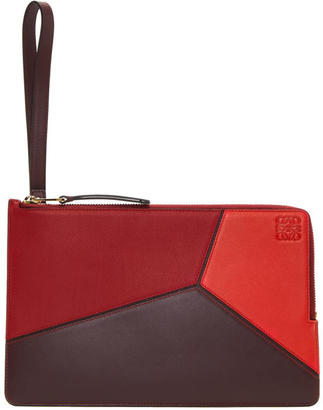 Loewe Red Flat Puzzle Pouch