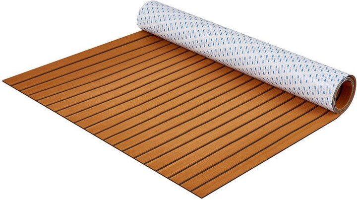SKYSHALO Boat Flooring, EVA Foam Boat Decking 94.5 in. x 46 in. Non-Slip Self-Adhesive Flooring, 29.9 sq. ft. Marine Carpet