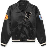 Thumbnail for your product : Fear Of God Appliquéd Satin Bomber Jacket