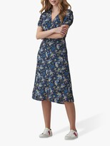 Thumbnail for your product : Crew Clothing Laura Floral Woven Tea Dress, Navy