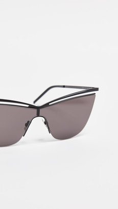 Saint Laurent SL 249 Metal Cat Eye Sunglasses