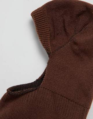 ASOS Design Invisible Liner Socks In Dark Skintone