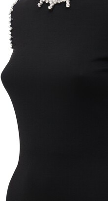Area Embellished Asymmetric Sleeve Bodysuit
