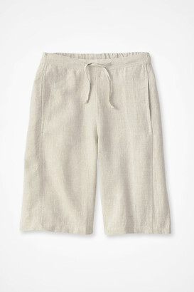 Coldwater Creek Linen Cross-Dyed Shorts