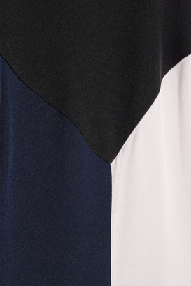 Roksanda Emile Color-block Silk-satin Gown