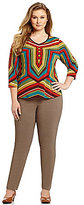 Thumbnail for your product : Multiples Plus Geometric Shirttail Top