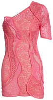 Thumbnail for your product : Stella McCartney Daniela Lace One-Shoulder Dress