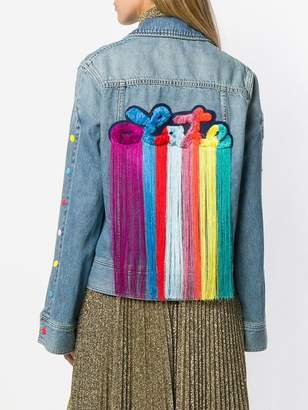 Mira Mikati embroidered retro denim jacket