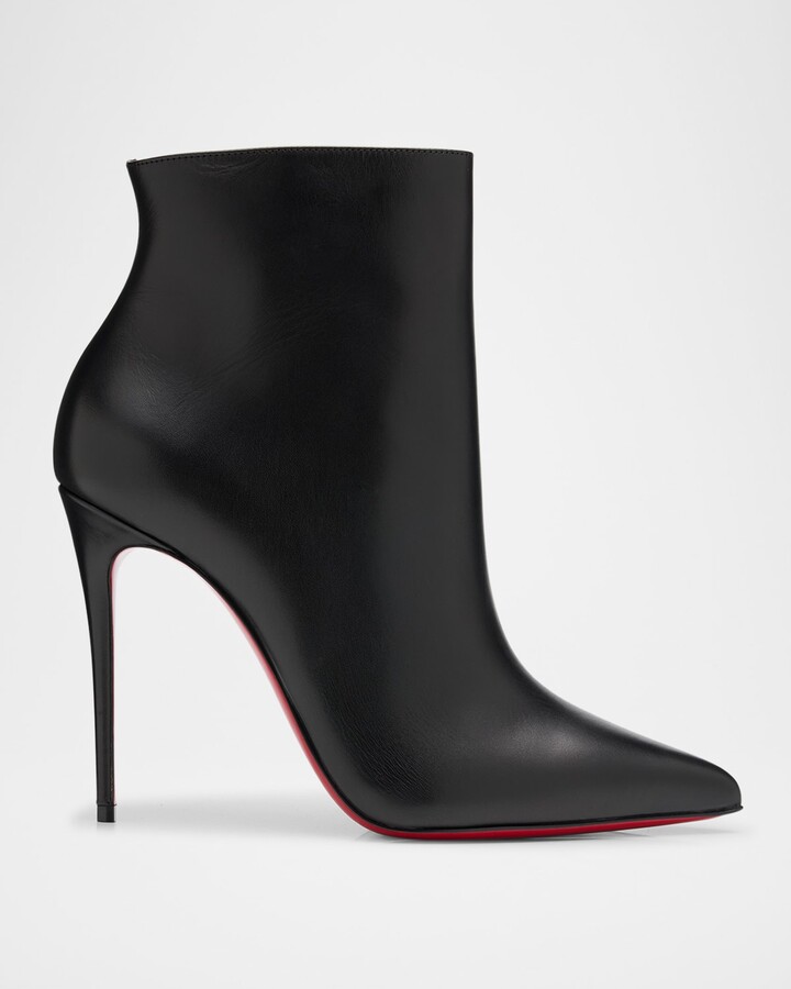 Christian Louboutin So Kate Calfskin Red Sole Booties