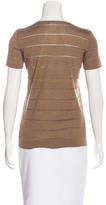 Thumbnail for your product : Akris Striped Cashmere-Blend Top
