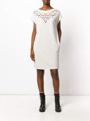 Diesel embroidered fitted dress
