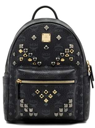 MCM 'Small Stark - Visetos' Studded Backpack