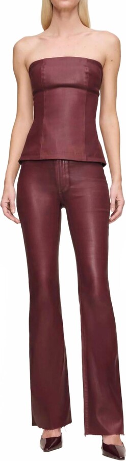 DL1961 - Women's Bridget Boot High Rise Instasculpt Jeans In Saffron Coated