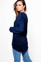 Thumbnail for your product : boohoo Daisy Quilted Sweat Top