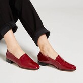 Thumbnail for your product : No.11 Crimson Patent Leather Block-Heel Loafers