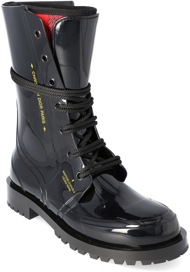 dior camp rubber ankle boot