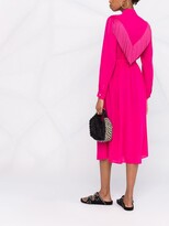 Thumbnail for your product : Forte Forte Fringed Tie-Waist Shirt Dress
