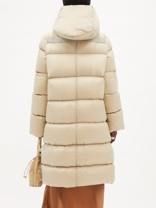 Rick Owens Oversized Hooded Quilted-down Shell Coat - Light Cream