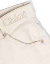 Thumbnail for your product : Chloé Children Ivory White Wide Legged Jeans