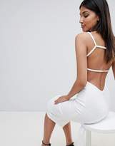Thumbnail for your product : ASOS Tall TALL Crepe Square Neck Strappy Exposed Back Midi Dress