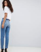 Thumbnail for your product : ASOS Tall DESIGN Tall Farleigh high waist straight leg jeans in stone wash blue
