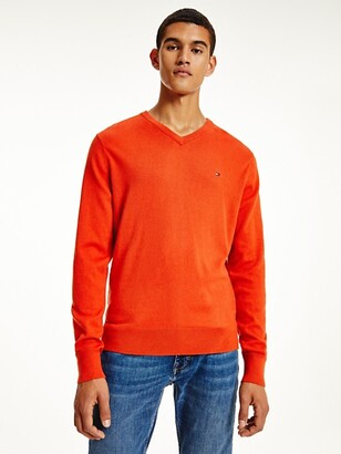 Hilfiger Cotton V-Neck Sweater ShopStyle