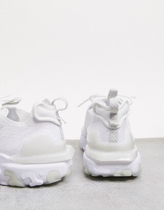 triple white nike react vision