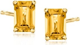 Ross-Simons PureCollectionbyRoss-Simons1.90ct.t.w.CitrineStudEarringsin14ktYellowGold