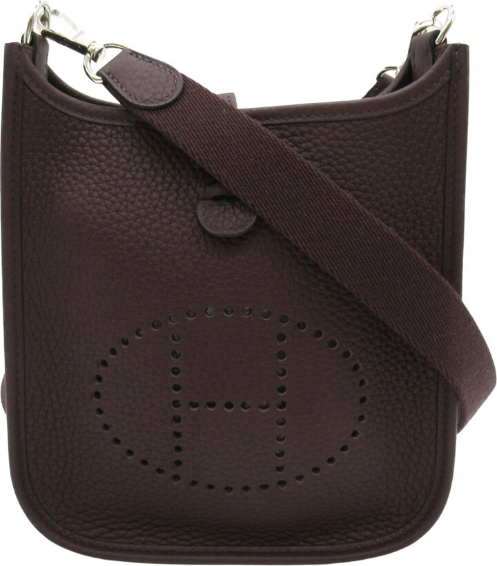 Hermes Leather crossbody bag - ShopStyle