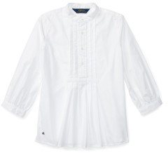 Polo Ralph Lauren Pintucked Broadcloth Shirt (8-14 Years)