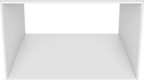 CSL Lighting Eco 1 in Square Flangeless Trim with Mudplate in White, Size: 1 "