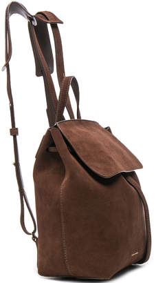 Mansur Gavriel Mini Backpack in Chocolate Suede | FWRD
