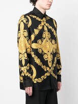 Thumbnail for your product : Versace Maschera Baroque silk shirt