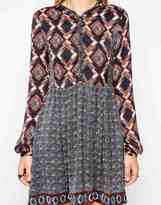 Thumbnail for your product : Pepe Jeans Peasant Dress With Contrast Print
