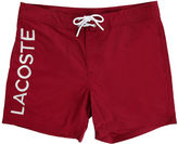 Thumbnail for your product : Lacoste Print Burgundy Swim Shorts